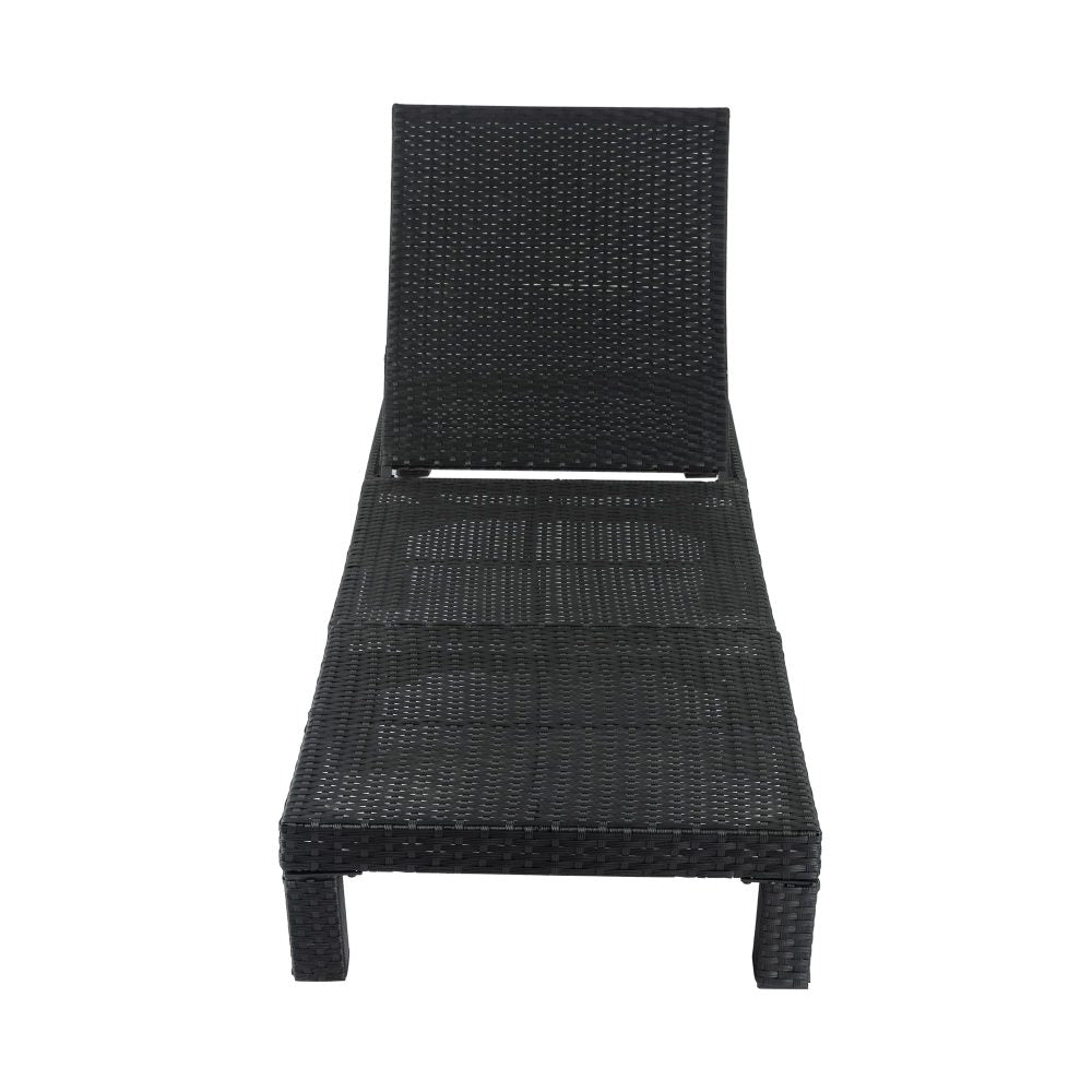 Sorrento Premium Sunbed with Adjustable Recline - Black