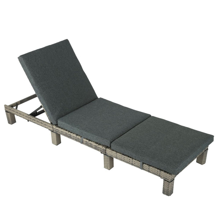 Sorrento Premium Sunbed with Adjustable Recline - Grey