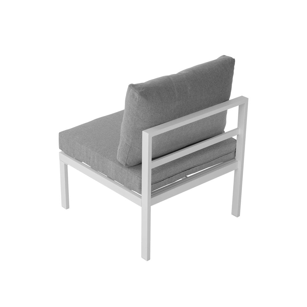 Toorak Premium White Modern 7 Piece Lounge Set