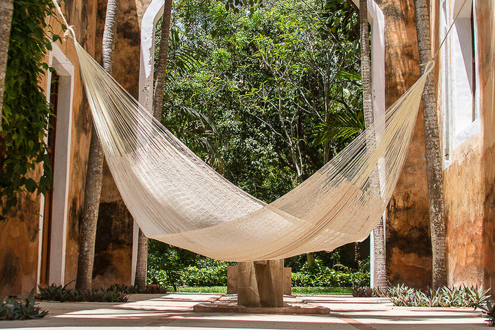 Black Rock Legacy King Size Cotton Hammock in Cream Colour
