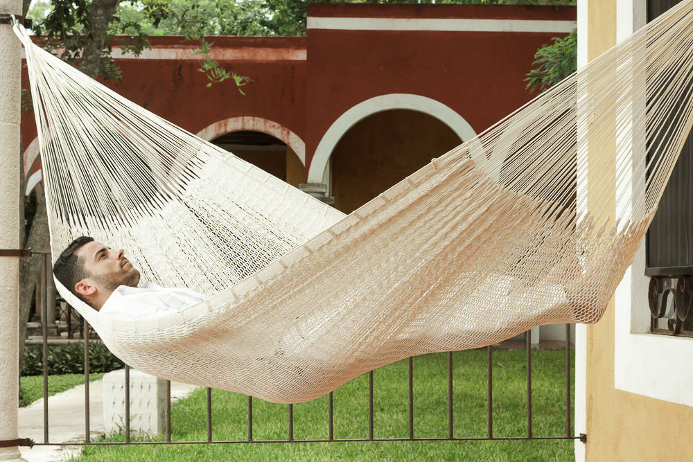 Black Rock Legacy Jumbo Size Cotton Hammock in Cream Colour